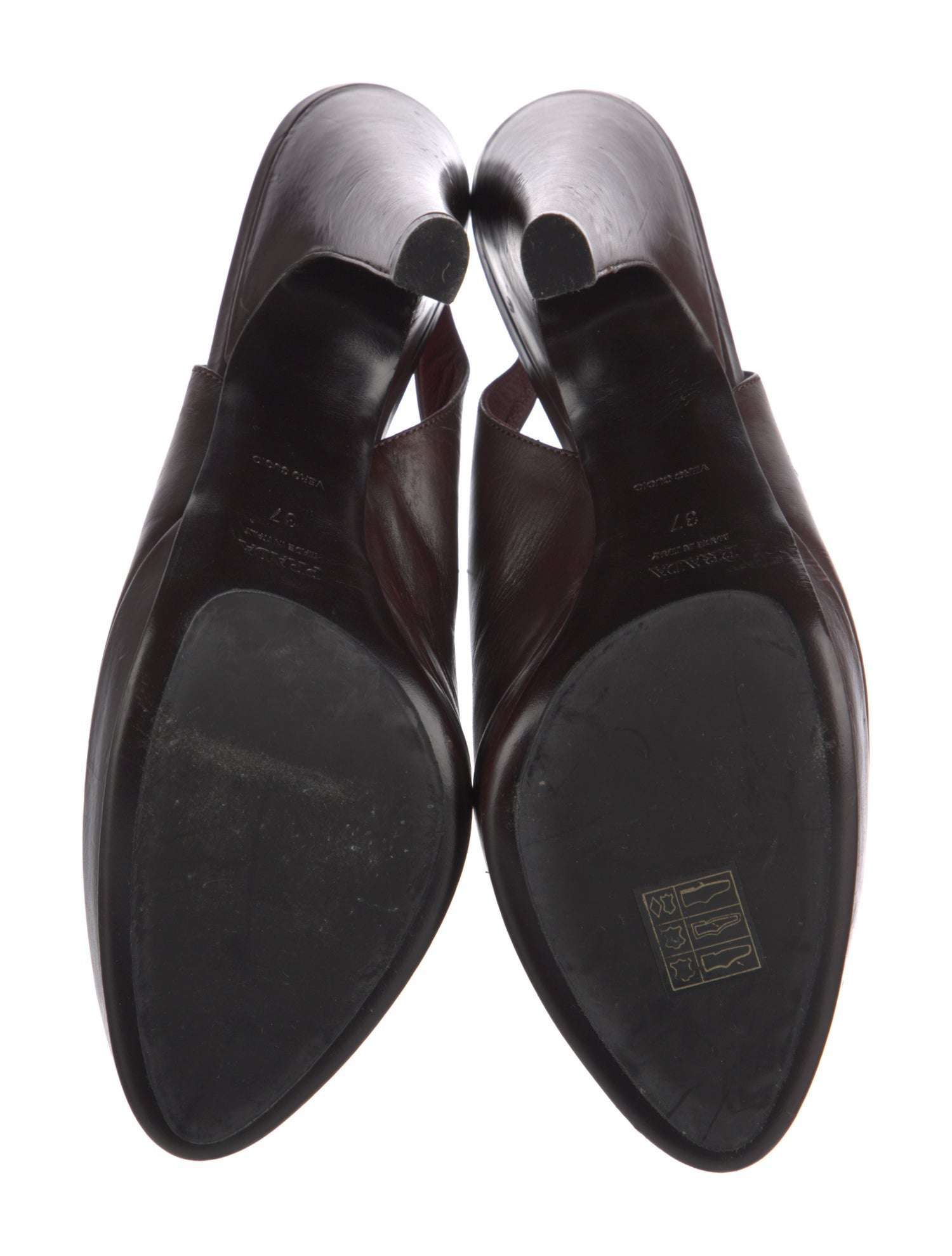 Prada Leather Slingback Pumps